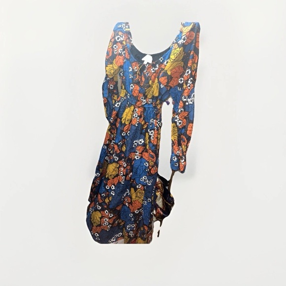 Cleobella Camille Long Sleeve Maxi Dress Art Deco Print Cinch WaistWomen's Small - Picture 11 of 12